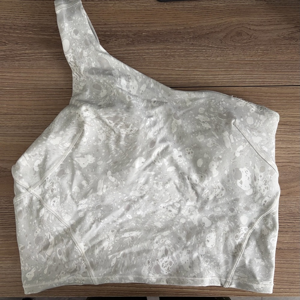 lululemon One-Shoulder White Crop Top